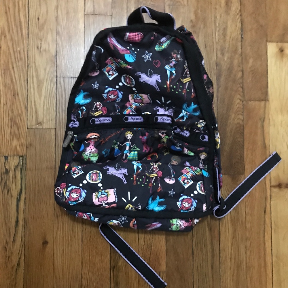 NWOT Vintage Le Sport Sac Backpack - Picture 1 of 1